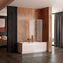 Fürdőkádparaván Rea Agat-2 80cm Brush Copper