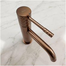 Fürdőszobai csaptelep Rea Lungo Diamond Brush Copper high