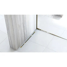 Lejtéskialakító szegély épített zuhanyhoz 140cm Brush Gold