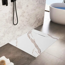 Zuhanytálca Bazalt CARRARA WHITE 90x90