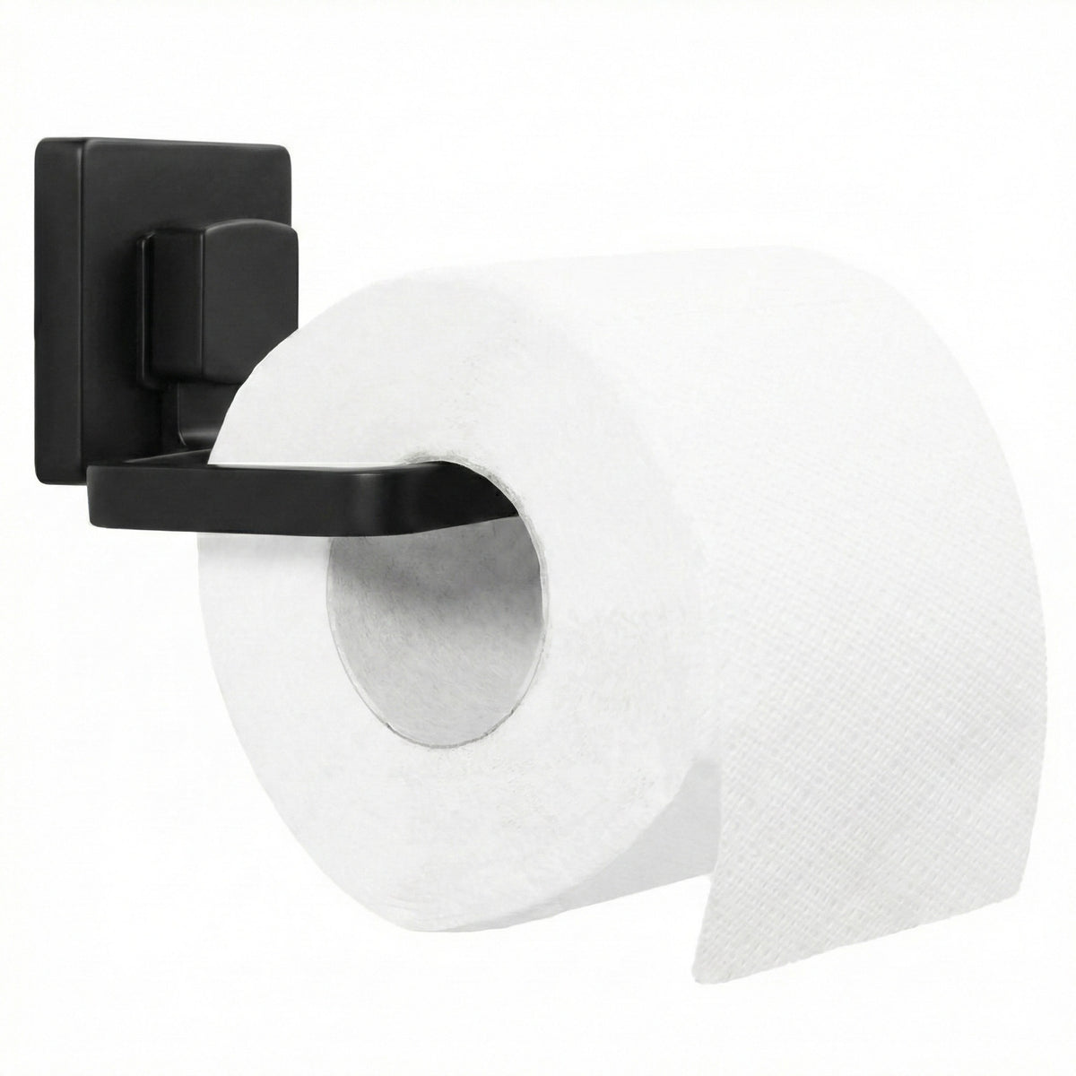 Falra szerelhető wc papír tartó Black 381698