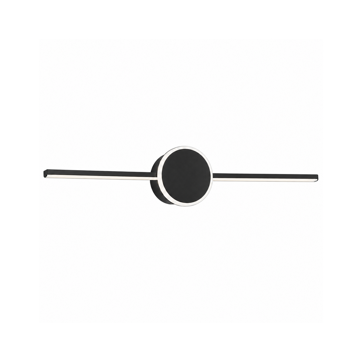 Fali LED LÁMPA APP848-1W TÜKÖR fölött 40CM ROUND Fekete
