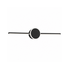 Fali LED LÁMPA APP848-1W TÜKÖR fölött 40CM ROUND Fekete