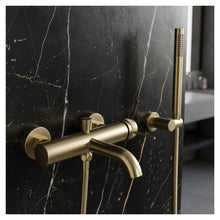 Fürdőkád csaptelep Rea Lungo Grip Brush Gold
