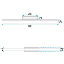 Fali lámpa LED 42CM APP1854-1W BLACK