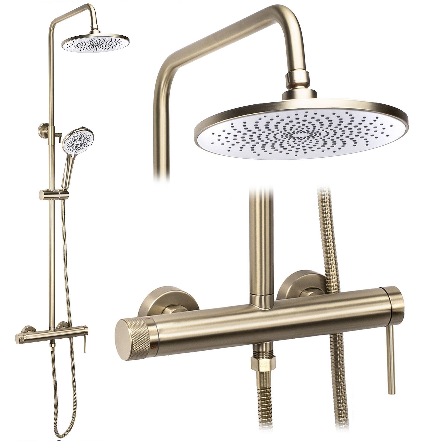 Zuhanyszett Rea Foss Clif Brush Gold