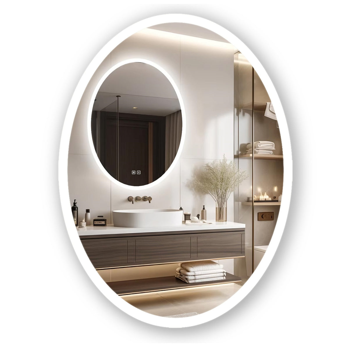 LED Tükör 60x80cm WWA
