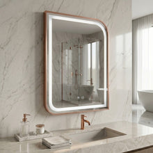 LED Tükör ZONE 70x50 BRUSH ROSE GOLD