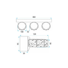 Fali lámpa LED APP1938-3W CHROME