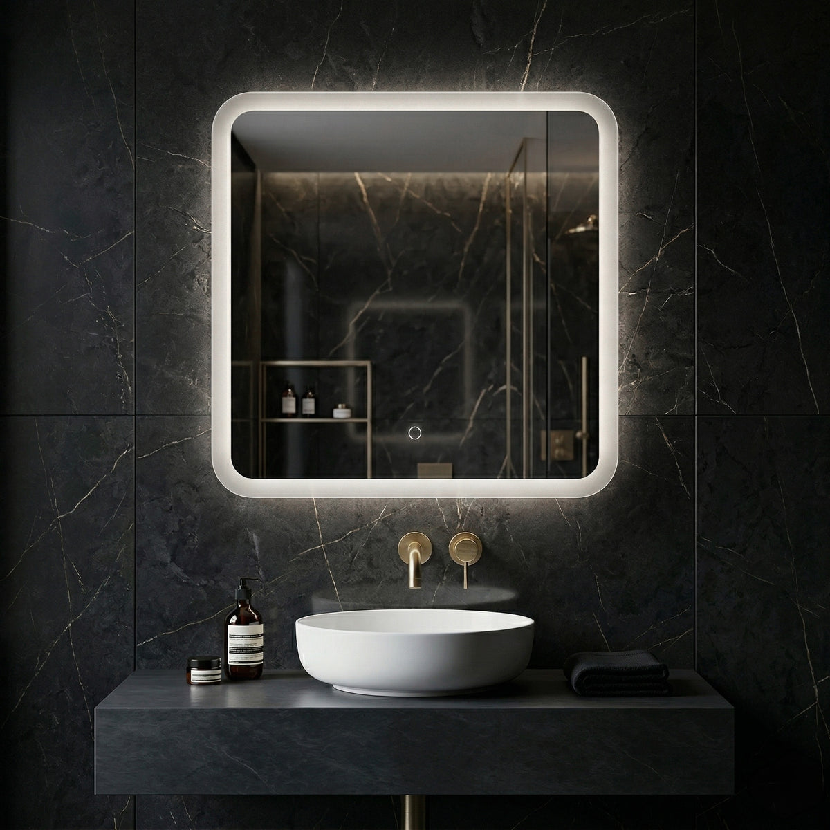 LED Tükör 70x70cm TOP-2
