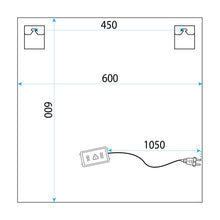 LED Tükör 60x60 YH-BL-12