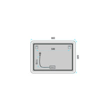 LED Tükör 80x60cm TOP-3