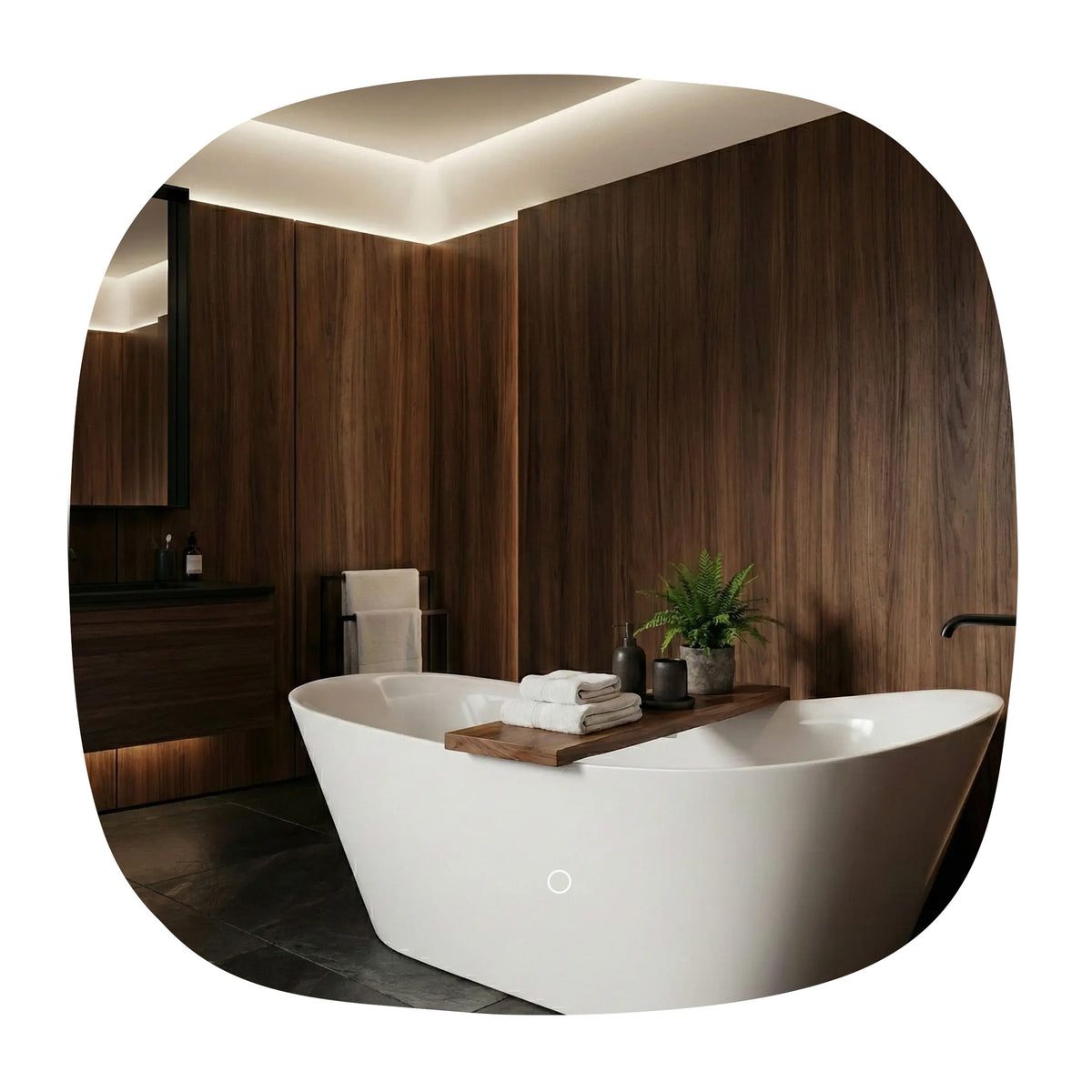 LED Tükör 70x70cm TOP