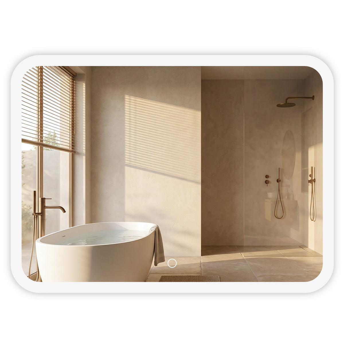 LED Tükör 80x60cm TOP-3