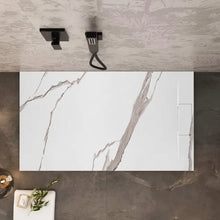 Zuhanytálca Bazalt CARRARA WHITE