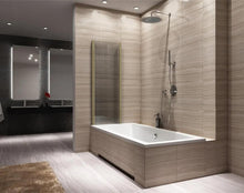 Fürdőkádparaván Rea Agat-2 100 cm BRUSH GOLD