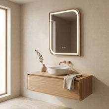 LED Tükör ZONE 70x50 BRUSH ROSE GOLD