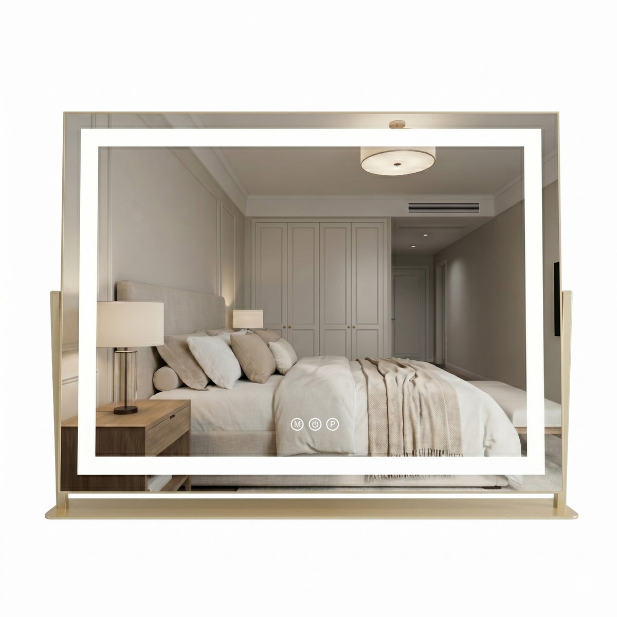 LED Tükör STUDIO L.Gold 58x45