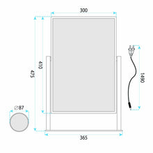LED Tükör LUMI White 30x40cm