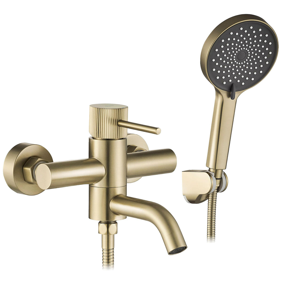 Fürdőkád csaptelep Rea Lungo Stripe Gold Brush