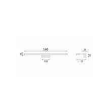 LED FÜRDŐSZOBA LÁMPA TÜKÖR fölött 12W 58cm APP369-1W króm