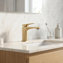 Fürdőszobai csaptelep PREMIUM Rea Prime Brush Gold Low