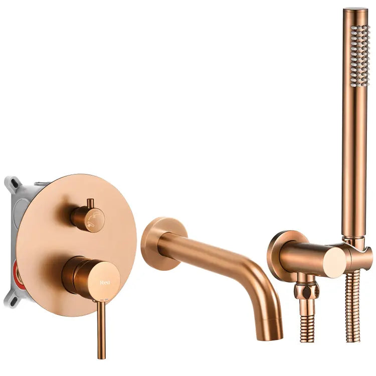 Fürdőkád csaptelep Rea Lungo Brush Copper + Box