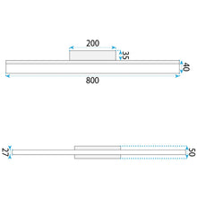 Fali lámpa LED 80CM APP1847-1W CHROM
