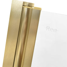 Fürdőkádparaván Rea Agat-2 80cm BRUSH GOLD
