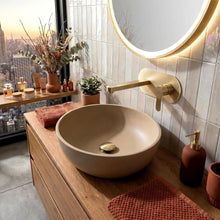 Falra szerelhető csaptelep REA Arcos Brush Gold