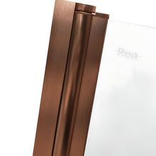 Fürdőkádparaván Rea Agat-2 80cm Brush Copper