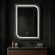 LED Tükör ZONE 80X60 GOLD BRUSH