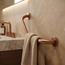 Fürdőszobai sarok kapaszkodó BRUSH COPPER