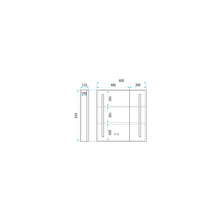 LED-es tükrös szekrény M1015-60 60x65