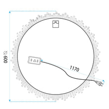 LED Tükör 60cm BL807