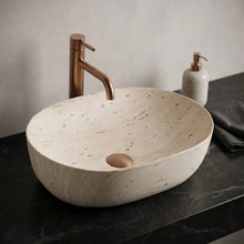 Pultos mosdó Rea Amelia Travertine Classic 48