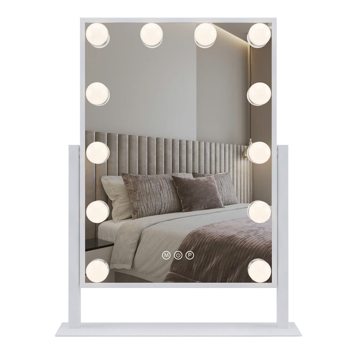 LED Tükör HOLLYWOOD White 30x40