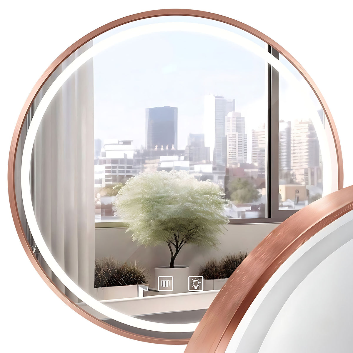 LED Tükör 50cm MMJ BRUSH COPPER