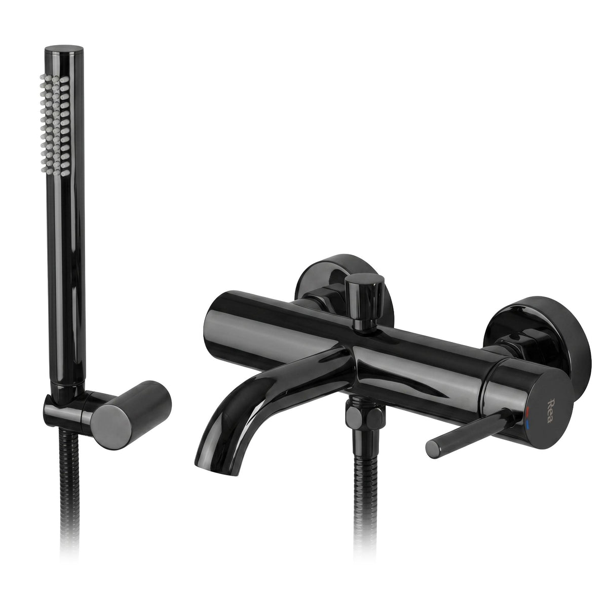Fürdőkád csaptelep Rea Lungo Black metallic