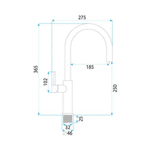 Konyhai csaptelep REA Rivo Brush Nickel