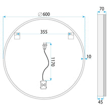 LED Tükör 60cm BL807
