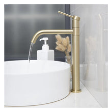 Fürdőszobai csaptelep Rea Lugano Slim Brush Gold High
