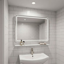 LED fali tükör polccal 80x60 cm L-8060