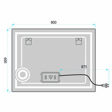 LED Tükör 80x60cm HAVEN