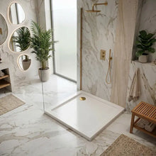 Zuhanytálca Rea Belmond White Brush Gold