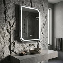 LED Tükör ZONE 80x60 BRUSH NICKEL