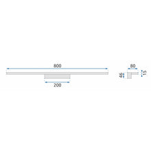LED FÜRDŐLÁMPA TÜKÖR fölött Rea 80CM APP841-1W Chrome