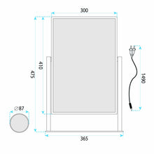 LED Tükör LUMI L.Gold 30x40cm
