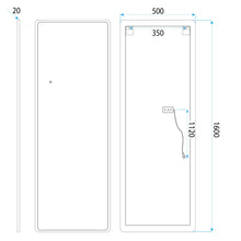 Tükör LED Classico 50x160cm White