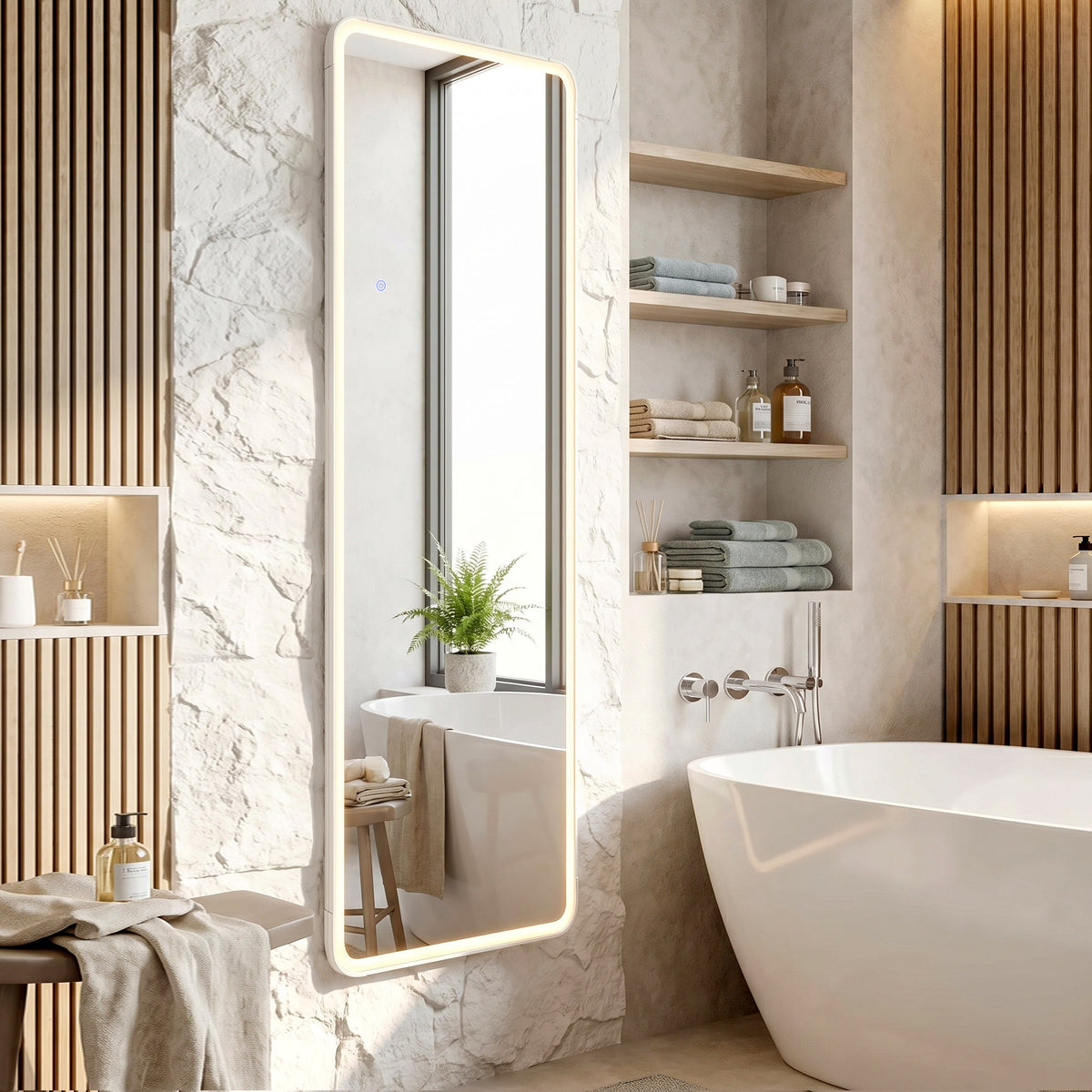 Tükör LED Classico 50x160cm White
